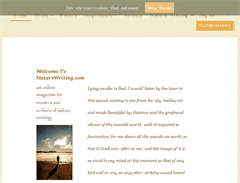 Tablet Screenshot of naturewriting.com
